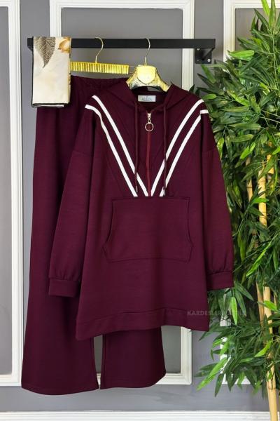 Adidas İkili Takım Bordo