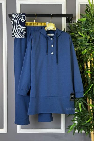 Armalı Çıtçıtlı İkili Takım Mavi