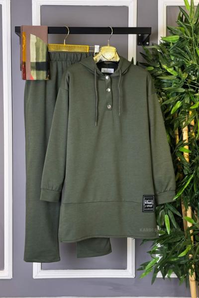 Armalı Çıtçıtlı İkili Takım Yeşil