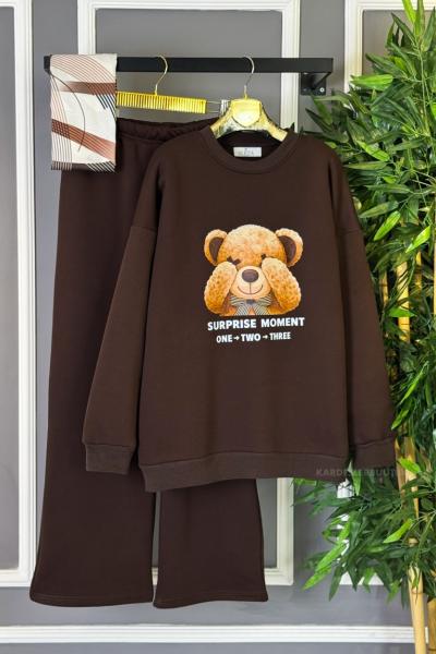 Ayıcık İkili Takım Kahverengi