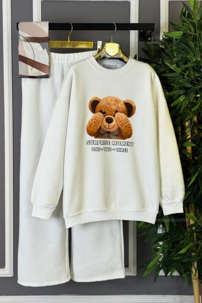 Ayıcık İkili Takım Beyaz