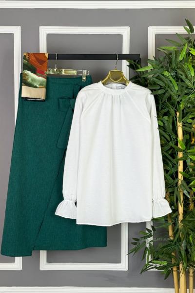 Basic Etekli İkili Takım Zümrüt