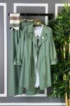Broşlu Kimono İkili Takım Mint Yeşili