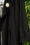 Broşlu Kimono İkili Takım Siyah