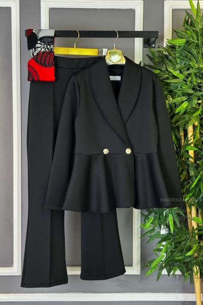 Ceketli İkili Takım Siyah