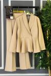 Ceketli İkili Takım Bej