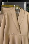 Ceketli İkili Takım Bej