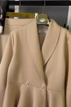 Ceketli İkili Takım Bej