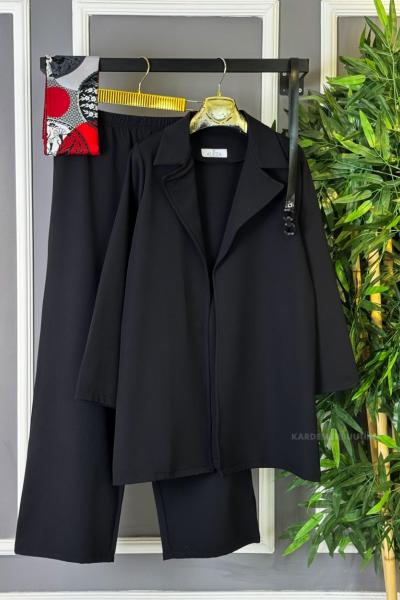 Ceketli İkili Takım Siyah
