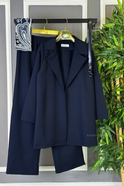 Ceketli İkili Takım Lacivert