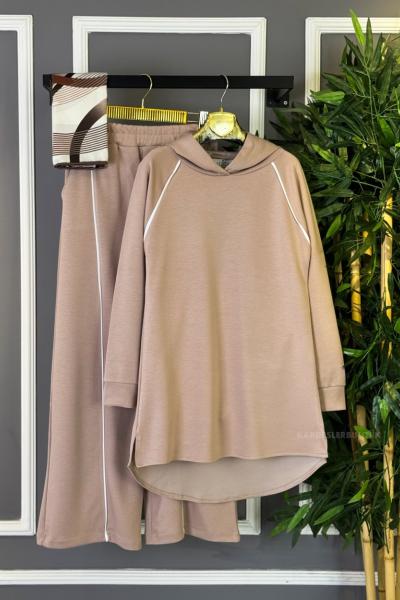 Çizgi Detaylı İkili Takım Vizon