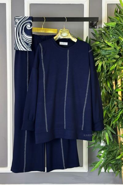 Çoban Dikişli İkili Takım  Lacivert