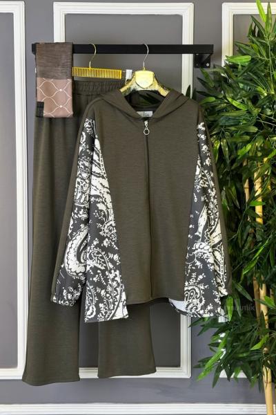 Dijital Desen İkili Takım Haki