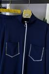 Dikiş Detaylı İkili Takım Lacivert