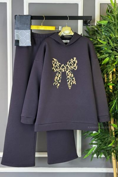 Fiyonk Detaylı İkili Takım Antrasit