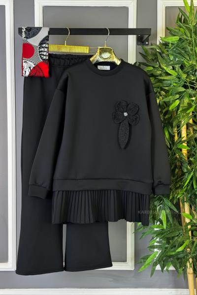 Gül İkili Takım Siyah