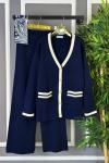 Hırkalı Triko Takım Lacivert