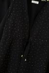 Işıltılı Kimono İkili Takım Siyah