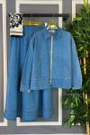 Kot Etekli Takım Açık Mavi