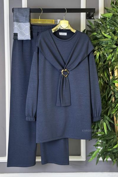 Omuz Atkılı İkili Takım Antrasit