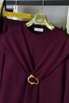 Omuz Atkılı İkili Takım Bordo