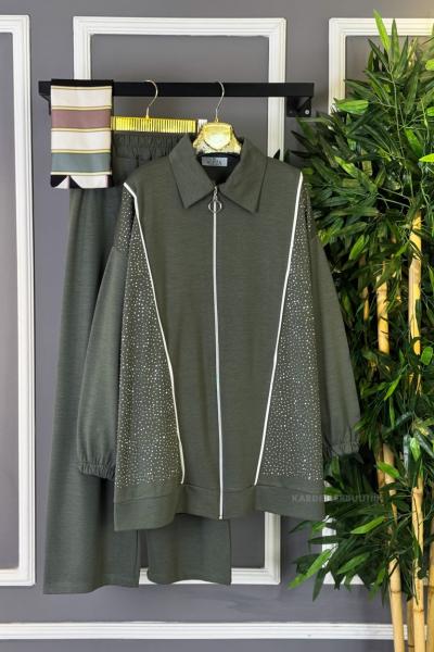 Pullu İkili Takım Yeşil