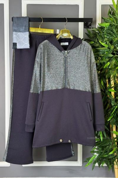 Simli İkili Takım Antrasit