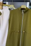 Üçlü Oyso Yelekli Takım Yağ Yeşili