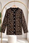 Leopar Triko Hırka Leopar