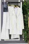 Zara Desen Ceketli Takım  Beyaz